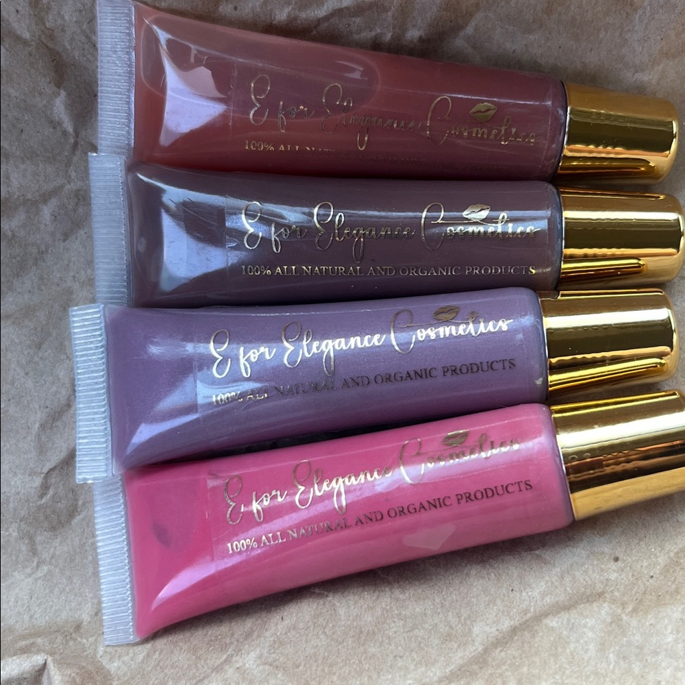 Lip Gloss Set - Pink and Purple Shades